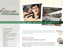 Tablet Screenshot of holzbau-weber.com